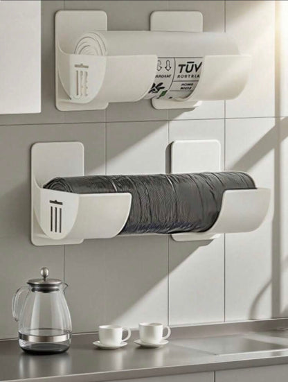4pcs Trash Bag Storage Rack, Wall-Mounted Trash Bag