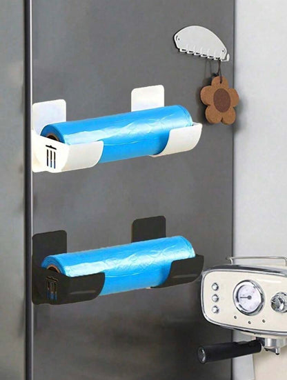 4pcs Trash Bag Storage Rack, Wall-Mounted Trash Bag