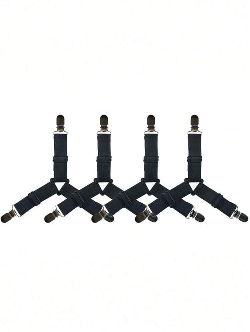 4-Piece Adjustable Bed Sheet Fasteners &amp; Holder Straps