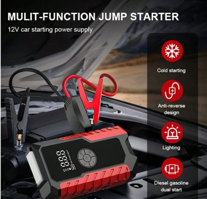 Portable Car Jump Starter With Air Compressor, 150 PSI Car Tire Inflator, 5000A