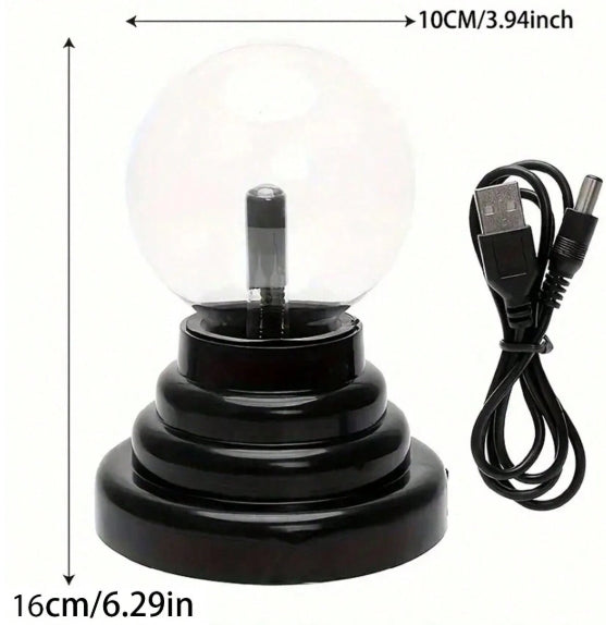 Plasma Ball Lamp - Interactive Lightning Effect Lamp