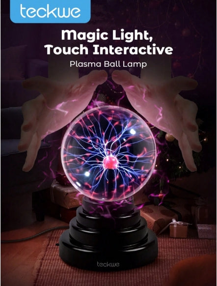 Plasma Ball Lamp - Interactive Lightning Effect Lamp