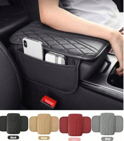 Premium Nappa Leather Car Center Console Cover