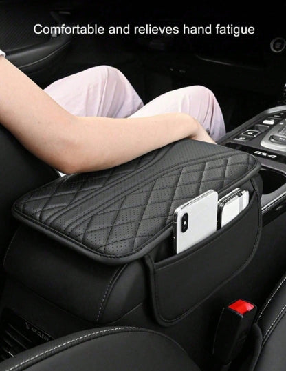 Premium Nappa Leather Car Center Console Cover