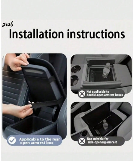 Premium Nappa Leather Car Center Console Cover