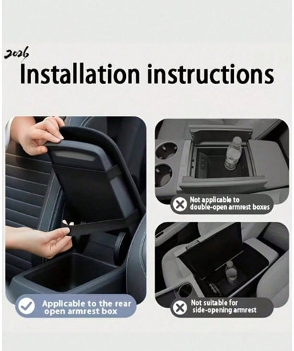 Premium Nappa Leather Car Center Console Cover