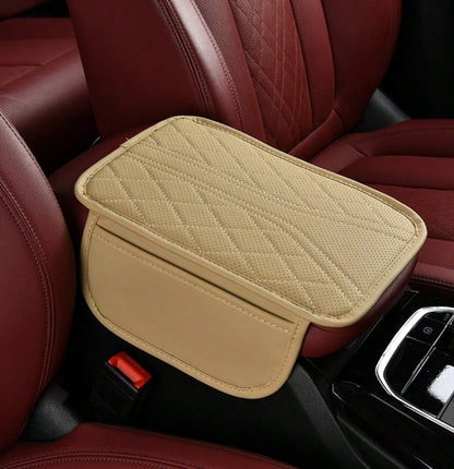 Premium Nappa Leather Car Center Console Cover