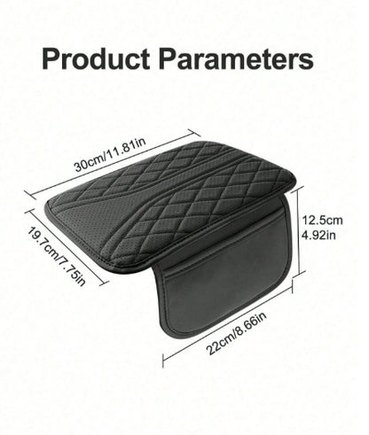 Premium Nappa Leather Car Center Console Cover