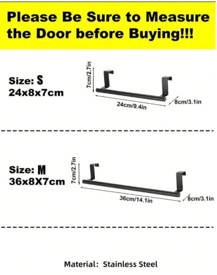 No-Drill Cabinet Towel Rack