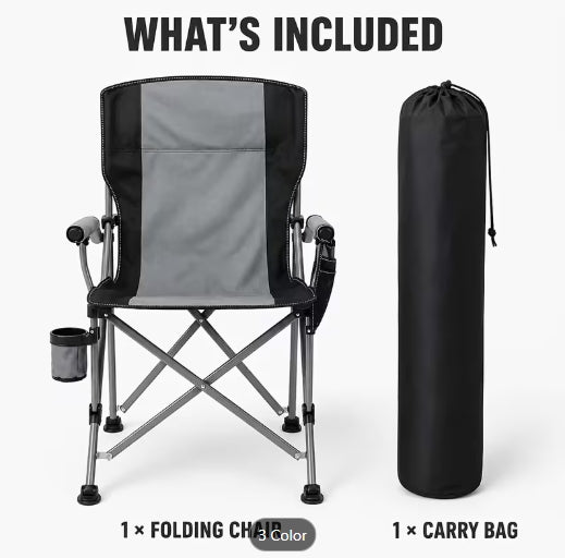 Oversized Folding Camping Chair 181 KG !!!