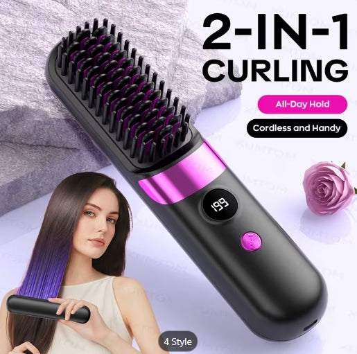 Multifunctional Straightening Comb And Curling Iron