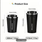 Stainless Steel Insulated Coffee Cup Portable Leak-Proof Travel Mug