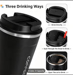 Stainless Steel Insulated Coffee Cup Portable Leak-Proof Travel Mug