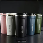 Stainless Steel Insulated Coffee Cup Portable Leak-Proof Travel Mug