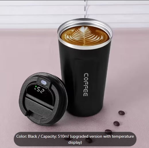 Stainless Steel Insulated Coffee Cup Portable Leak-Proof Travel Mug