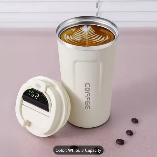 Stainless Steel Insulated Coffee Cup Portable Leak-Proof Travel Mug