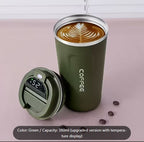 Stainless Steel Insulated Coffee Cup Portable Leak-Proof Travel Mug