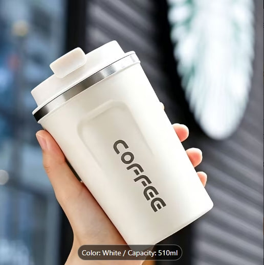 Stainless Steel Insulated Coffee Cup Portable Leak-Proof Travel Mug