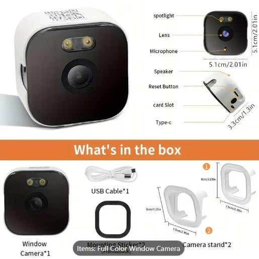 Full Color Window Security Camera