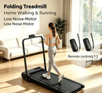 Walking Pad Folding Treadmill with Handle Bar
