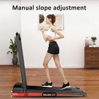 Walking Pad Folding Treadmill with Handle Bar