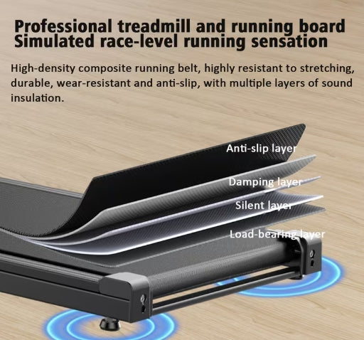 Walking Pad Folding Treadmill with Handle Bar
