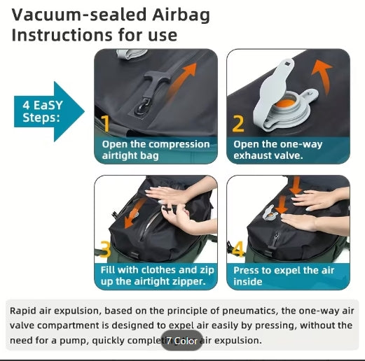 Vacuum Compression Travel Backpack