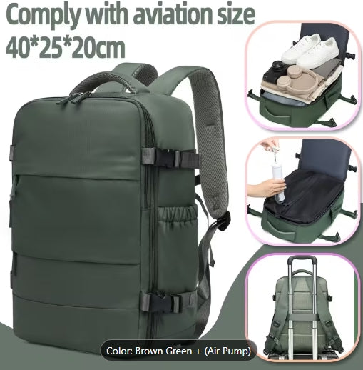Vacuum Compression Travel Backpack