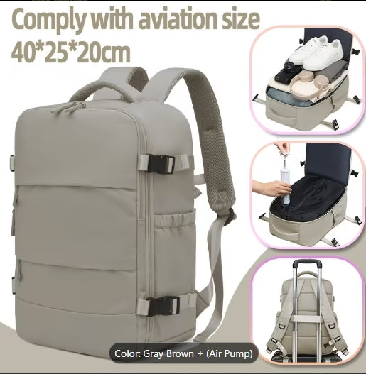 Vacuum Compression Travel Backpack