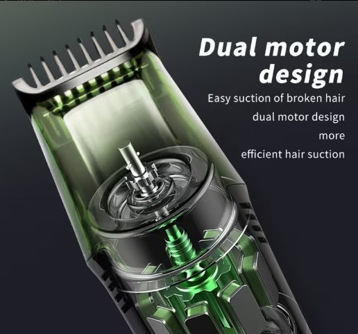 Professional Vacuum Hair Clipper & Beard Trimmer