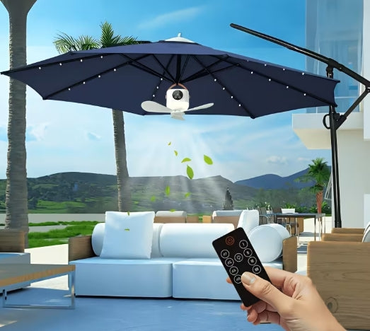 Portable LED Remote Ceiling Fan with Light