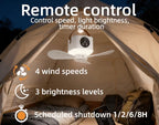 Portable LED Remote Ceiling Fan with Light